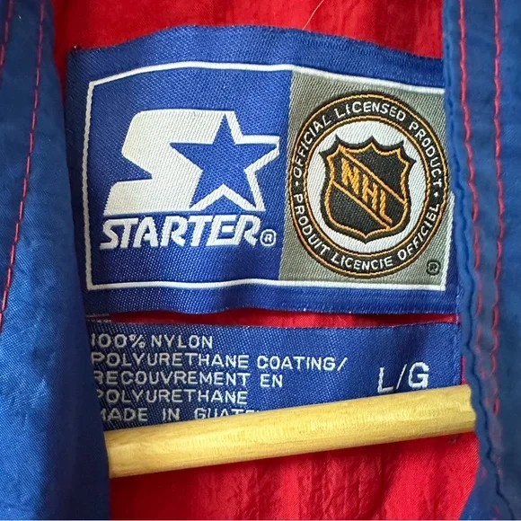 Vintage Starter Canadians Jacket Size L, NHL Windbreaker, Montreal, Official - Picture 6 of 6